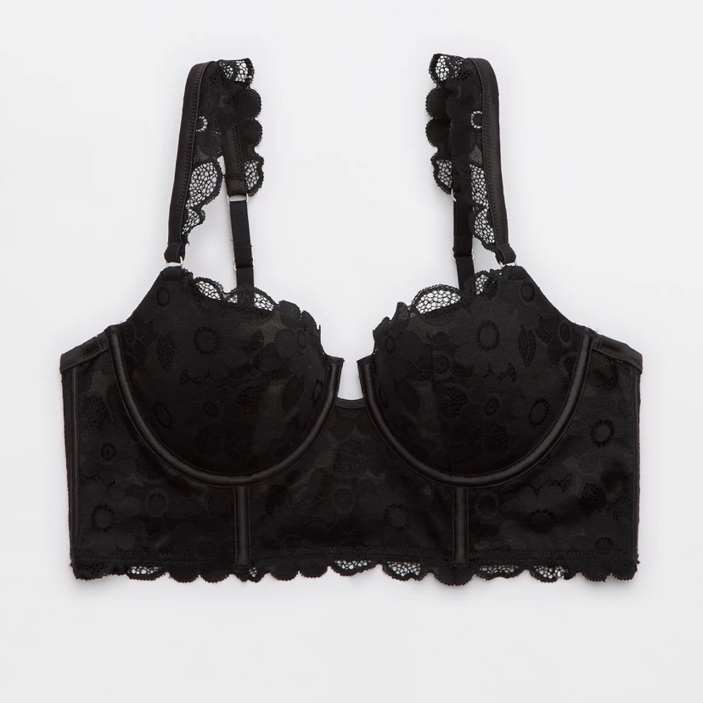 Aerie Black Lace Bra NWOT